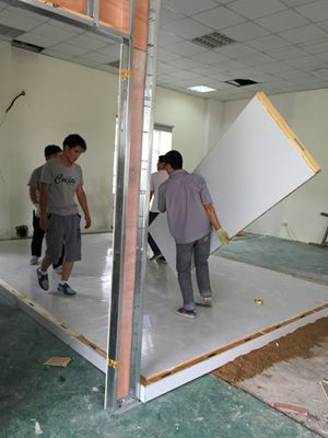 冷庫庫體拼裝11